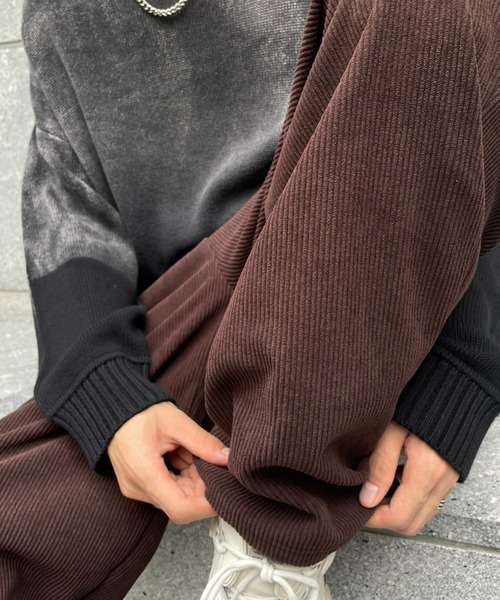 B.R.U（ブル）の「【裏起毛】コーデュロイパラシュートパンツ（その他パンツ・メンズ・アイボリー/グレー/ブラック/ブラウン・FREE）」の4枚目の写真