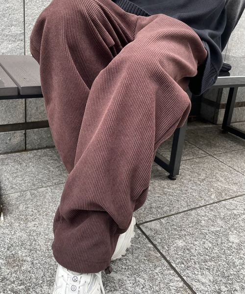 B.R.U（ブル）の「【裏起毛】コーデュロイパラシュートパンツ（その他パンツ・メンズ・アイボリー/グレー/ブラック/ブラウン・FREE）」の12枚目の写真