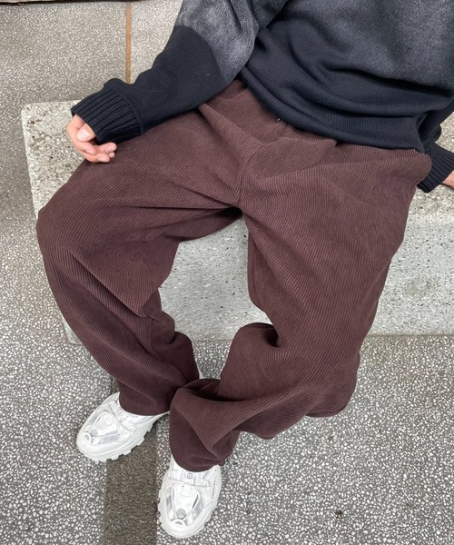 B.R.U（ブル）の「【裏起毛】コーデュロイパラシュートパンツ（その他パンツ・メンズ・アイボリー/グレー/ブラック/ブラウン・FREE）」の10枚目の写真