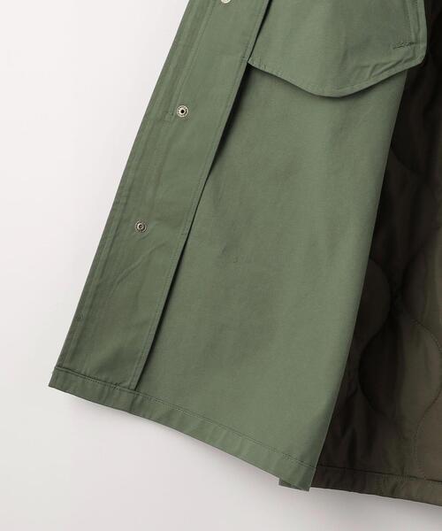 green label relaxing(グリーンレーベルリラクシング)の「TJ キルト切り替え モッズコート 110cm-130cm(モッズコート・キッズ・オフホワイト/オリーブ・S130/XS110)」の9枚目の写真