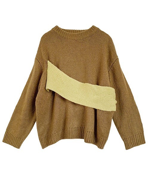 ROOPTOKYO(ループトウキョウ)の「▲DOCKING KNIT/ドッキングニット(ニット/セーター・レディース・イエロー・FREE)」の8枚目の写真