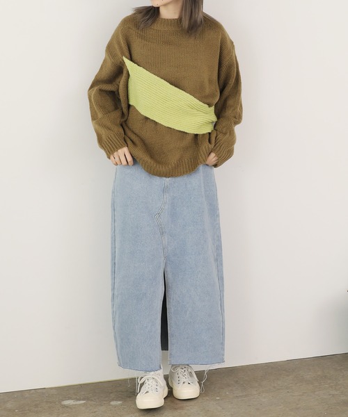 ROOPTOKYO(ループトウキョウ)の「▲DOCKING KNIT/ドッキングニット(ニット/セーター・レディース・イエロー・FREE)」の10枚目の写真