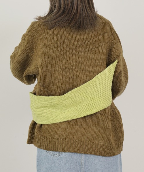 ROOPTOKYO(ループトウキョウ)の「▲DOCKING KNIT/ドッキングニット(ニット/セーター・レディース・イエロー・FREE)」の9枚目の写真