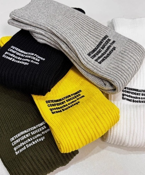 Vipoa(ヴィポア)の「ロゴデザイン厚手クルーリブソックス(ソックス/靴下・レディース・イエロー/カーキ/グレー/ホワイト/ブラック・FREE)」の20枚目の写真