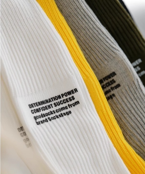 Vipoa(ヴィポア)の「ロゴデザイン厚手クルーリブソックス(ソックス/靴下・レディース・イエロー/カーキ/グレー/ホワイト/ブラック・FREE)」の21枚目の写真