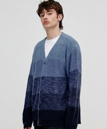 VIVASTUDIO | A'GEM/9 × .kom『VIVA STUDIO/ビバスタジオ』MOHAIR GRADATION CARDIGAN/モヘア グラデーション カーディガン(カーディガン/ボレロ)