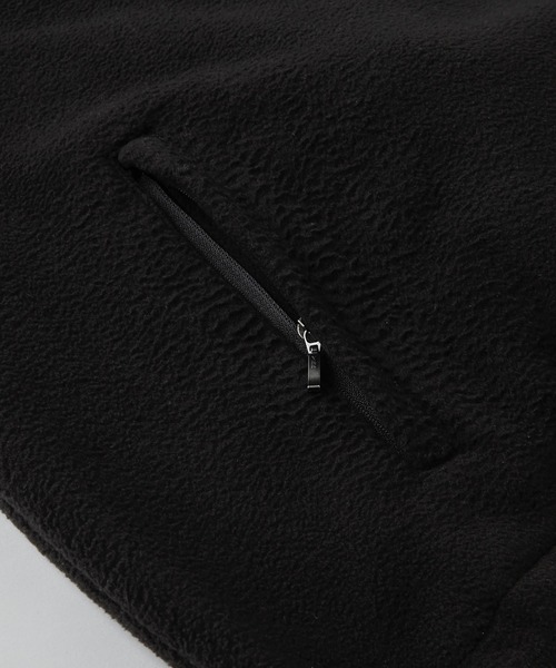 CALLNE（カルネ）の「【CALLNE】 Halfzip Standneck Fleece Pullover / ハーフジップスタンドネックフリースプルオーバー（スウェット・メンズ・ブラック/グレー・M/L）」の8枚目の写真