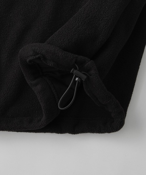 CALLNE（カルネ）の「【CALLNE】 Halfzip Standneck Fleece Pullover / ハーフジップスタンドネックフリースプルオーバー（スウェット・メンズ・ブラック/グレー・M/L）」の10枚目の写真