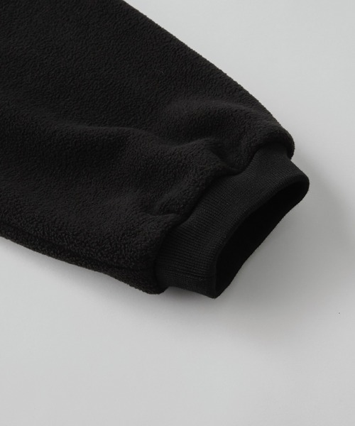 CALLNE（カルネ）の「【CALLNE】 Halfzip Standneck Fleece Pullover / ハーフジップスタンドネックフリースプルオーバー（スウェット・メンズ・ブラック/グレー・M/L）」の12枚目の写真
