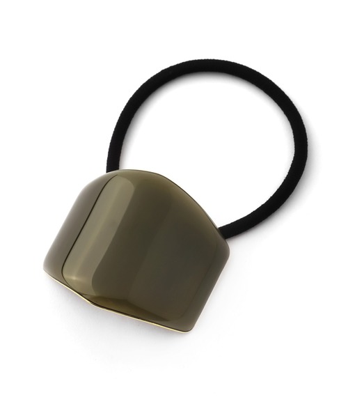 ANEMONE（アネモネ）の「ヘキサゴンプレートヘアゴム（ヘアゴム・レディース・ライトグレー/グレー/カーキ/ブラウン・FREE）」の5枚目の写真