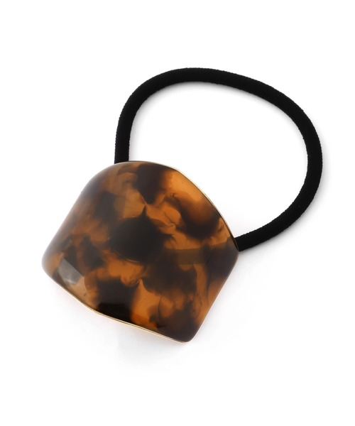 ANEMONE（アネモネ）の「ヘキサゴンプレートヘアゴム（ヘアゴム・レディース・ライトグレー/グレー/カーキ/ブラウン・FREE）」の6枚目の写真