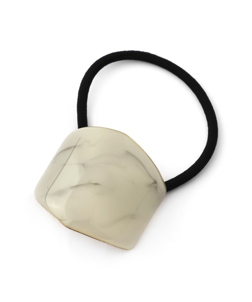 ANEMONE（アネモネ）の「ヘキサゴンプレートヘアゴム（ヘアゴム・レディース・ライトグレー/グレー/カーキ/ブラウン・FREE）」の7枚目の写真