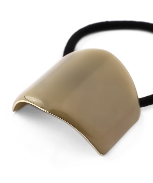 ANEMONE（アネモネ）の「ヘキサゴンプレートヘアゴム（ヘアゴム・レディース・ライトグレー/グレー/カーキ/ブラウン・FREE）」の8枚目の写真