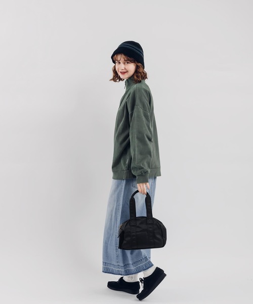 MUHET(ミュエータ)の「ミニボストンバッグ(ボストンバッグ・レディース・ブラック/カーキ・FREE)」の11枚目の写真