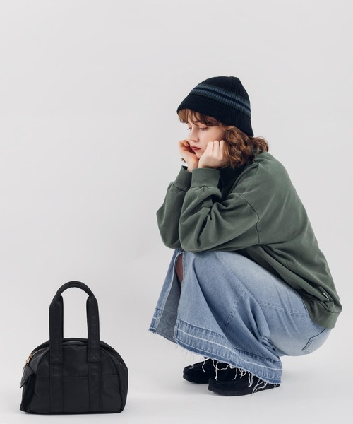 MUHET(ミュエータ)の「ミニボストンバッグ(ボストンバッグ・レディース・ブラック/カーキ・FREE)」の9枚目の写真