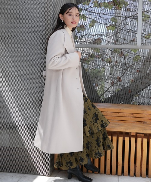 TRUDEA（トルディア）の「PECOLAMスタンドコート（その他アウター・レディース・ブラック/モカ/ベージュ・MEDIUM/LARGE）」の5枚目の写真