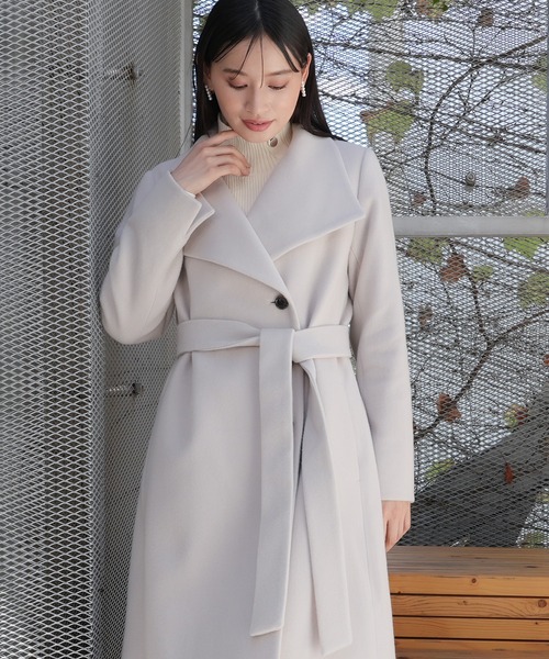 TRUDEA（トルディア）の「PECOLAMスタンドコート（その他アウター・レディース・ブラック/モカ/ベージュ・MEDIUM/LARGE）」の10枚目の写真