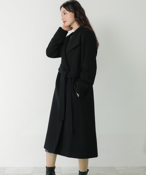 TRUDEA（トルディア）の「PECOLAMスタンドコート（その他アウター・レディース・ブラック/モカ/ベージュ・MEDIUM/LARGE）」の21枚目の写真