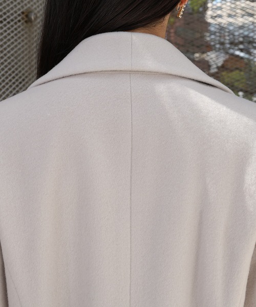 TRUDEA（トルディア）の「PECOLAMスタンドコート（その他アウター・レディース・ブラック/モカ/ベージュ・MEDIUM/LARGE）」の14枚目の写真