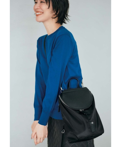 IEDIT（イディット）の「Ｙ’ＳＡＣＣＳ×ＩＥＤＩＴ　ショルダーにもなるミニサイズリュック〈ブラック〉（バックパック/リュック・レディース・ブラック・ONE SIZE）」の2枚目の写真