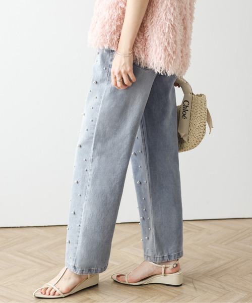 SUGAR BISKET（シュガービスケット）の「パールデニムパンツ（デニムパンツ・レディース・ブルー/ブラック系その他・M/L）」の14枚目の写真