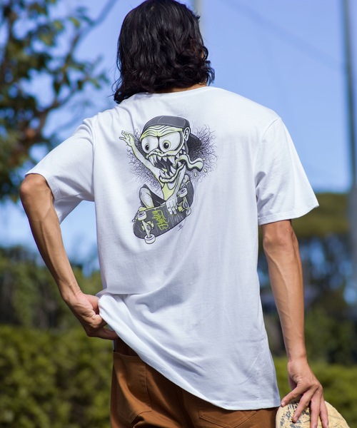 Hurley (ハーレー)の「【Hurley:ハーレー】M EVERYDAY ELLIOT ZOMBIE SS グラフィックTシャツ バックプリント(Tシャツ/カットソー・メンズ・ホワイト・SMALL/MEDIUM/LARGE/X-LARGE)」の8枚目の写真