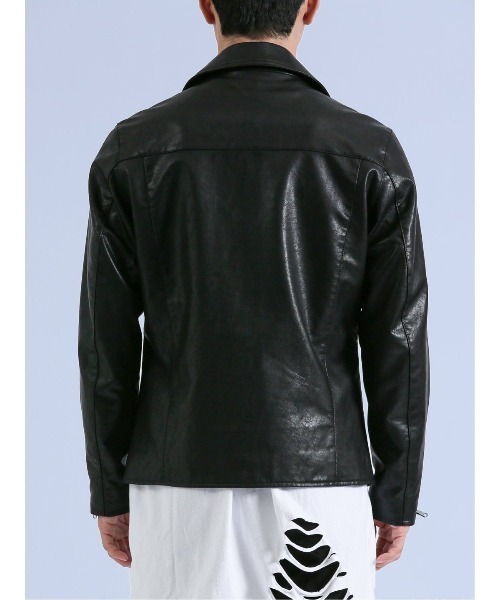 semantic design（セマンティックデザイン）の「セマンティックデザイン ダブルライダース（ライダースジャケット・メンズ・ブラック/ブルー・LARGE/MEDIUM）」の8枚目の写真