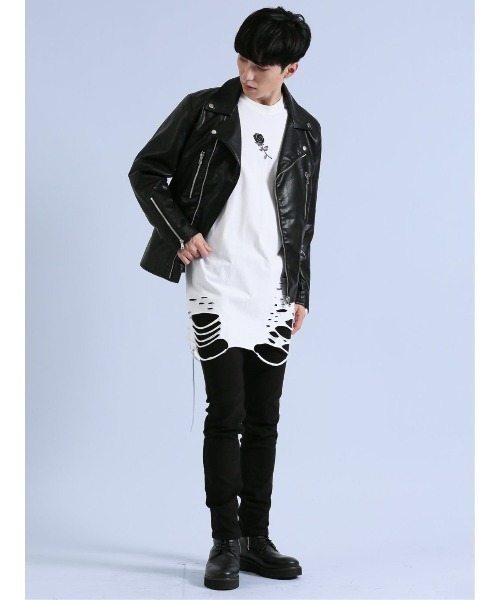 semantic design（セマンティックデザイン）の「セマンティックデザイン ダブルライダース（ライダースジャケット・メンズ・ブラック/ブルー・LARGE/MEDIUM）」の11枚目の写真