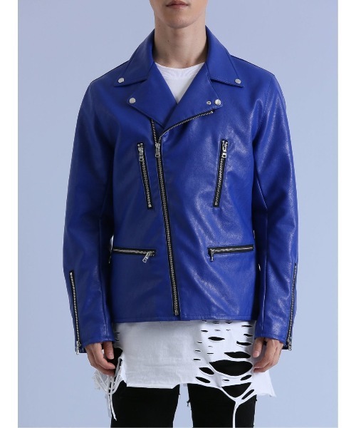 semantic design（セマンティックデザイン）の「セマンティックデザイン ダブルライダース（ライダースジャケット・メンズ・ブラック/ブルー・LARGE/MEDIUM）」の15枚目の写真