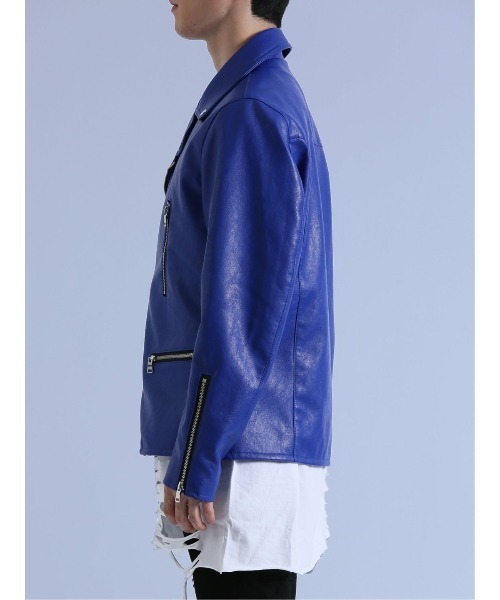 semantic design（セマンティックデザイン）の「セマンティックデザイン ダブルライダース（ライダースジャケット・メンズ・ブラック/ブルー・LARGE/MEDIUM）」の16枚目の写真