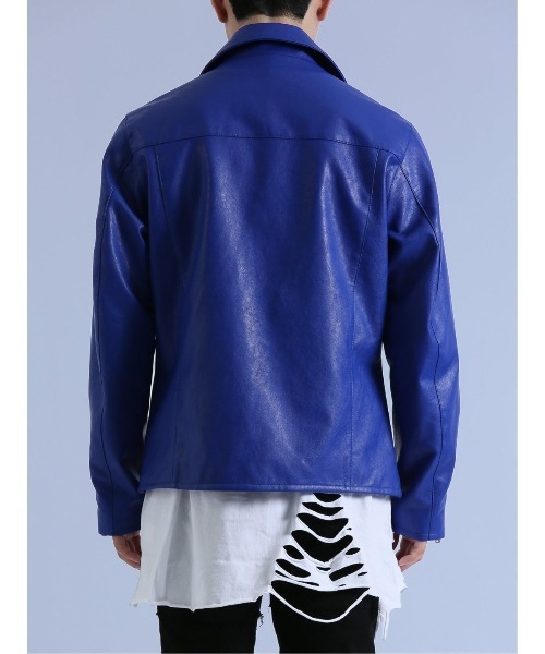 semantic design（セマンティックデザイン）の「セマンティックデザイン ダブルライダース（ライダースジャケット・メンズ・ブラック/ブルー・LARGE/MEDIUM）」の17枚目の写真