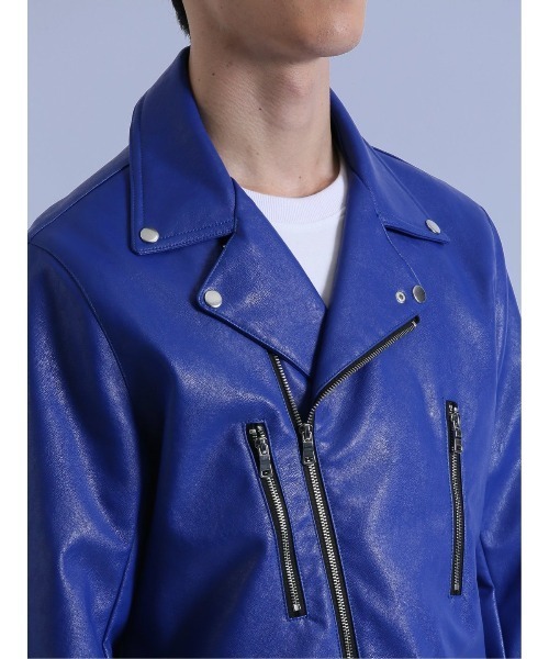 semantic design（セマンティックデザイン）の「セマンティックデザイン ダブルライダース（ライダースジャケット・メンズ・ブラック/ブルー・LARGE/MEDIUM）」の18枚目の写真