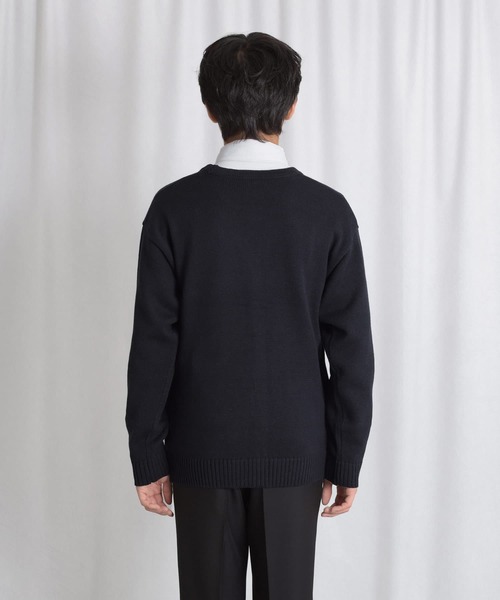 GLAZOS（グラソス）の「【大人向けサイズあり】【マシンウォッシャブル】ニットカーディガン（カーディガン/ボレロ・キッズ・グレー/ネイビー・150cm/160cm/140cm/170cm）」の7枚目の写真