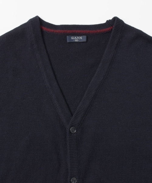 GLAZOS（グラソス）の「【大人向けサイズあり】【マシンウォッシャブル】ニットカーディガン（カーディガン/ボレロ・キッズ・グレー/ネイビー・150cm/160cm/140cm/170cm）」の8枚目の写真