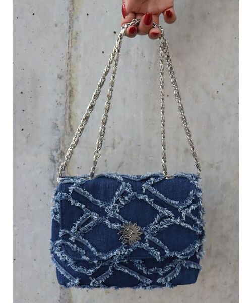 EVRIS（エヴリス）の「フリンジデニムショルダーBAG（ショルダーバッグ・レディース・ライトブルー/インディゴブルー・FREE）」の22枚目の写真