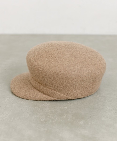 mystic（ミスティック）の「【2色展開】ウールキャスケット（キャスケット・レディース・ベージュ/チャコールグレー・FREE）」の9枚目の写真