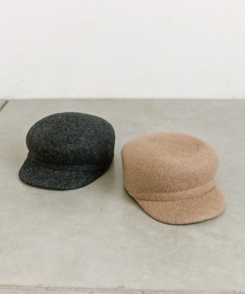 mystic（ミスティック）の「【2色展開】ウールキャスケット（キャスケット・レディース・ベージュ/チャコールグレー・FREE）」の11枚目の写真