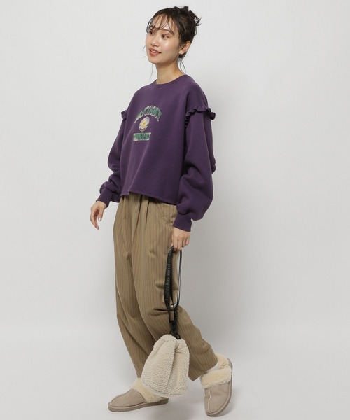 niko and...（ニコアンド）の「Ｗタックストライプパンツ（その他パンツ・レディース・ネイビー/ベージュ/グレー・MEDIUM/LARGE）」の18枚目の写真