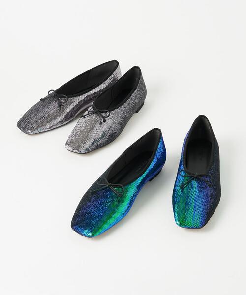 BEAUTY&YOUTH UNITED ARROWS(ビューティーアンドユースユナイテッドアローズ)の「スパンコール スクエア バレエシューズ(バレエシューズ・レディース・シルバー/その他1・36h/37h/37/36/38)」の21枚目の写真