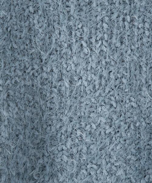 CITEN（シテン）の「＜CITEN＞モール シャギー ニット（ニット/セーター・レディース・オフホワイト/ライトブルー/ブラック・FREE）」の8枚目の写真