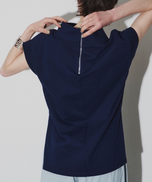 LA BELLE ETUDE（ラベルエチュード）の「バックジップカットソー（Tシャツ/カットソー・レディース・ネイビー/ホワイト/ブラック・FREE）」の4枚目の写真