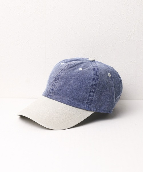 newhattan（ニューハッタン）の「《newhattan》Baseball Low Cap pigment dyed two tone（キャップ・レディース・ブラック系1/グレー系1/グレー系2/グレー系3/ベージュ系1/ベージュ系2/カーキ系1/カーキ系2/カーキ系3/グリーン系1/ブルー系1/ブルー系2/ブルー系3・ONE SIZE）」の13枚目の写真