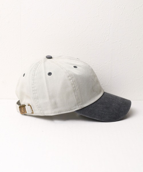 newhattan（ニューハッタン）の「《newhattan》Baseball Low Cap pigment dyed two tone（キャップ・レディース・ブラック系1/グレー系1/グレー系2/グレー系3/ベージュ系1/ベージュ系2/カーキ系1/カーキ系2/カーキ系3/グリーン系1/ブルー系1/ブルー系2/ブルー系3・ONE SIZE）」の20枚目の写真