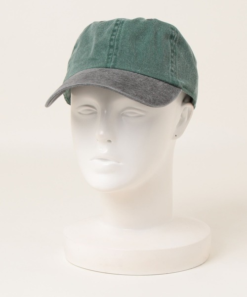 newhattan（ニューハッタン）の「《newhattan》Baseball Low Cap pigment dyed two tone（キャップ・レディース・ブラック系1/グレー系1/グレー系2/グレー系3/ベージュ系1/ベージュ系2/カーキ系1/カーキ系2/カーキ系3/グリーン系1/ブルー系1/ブルー系2/ブルー系3・ONE SIZE）」の17枚目の写真