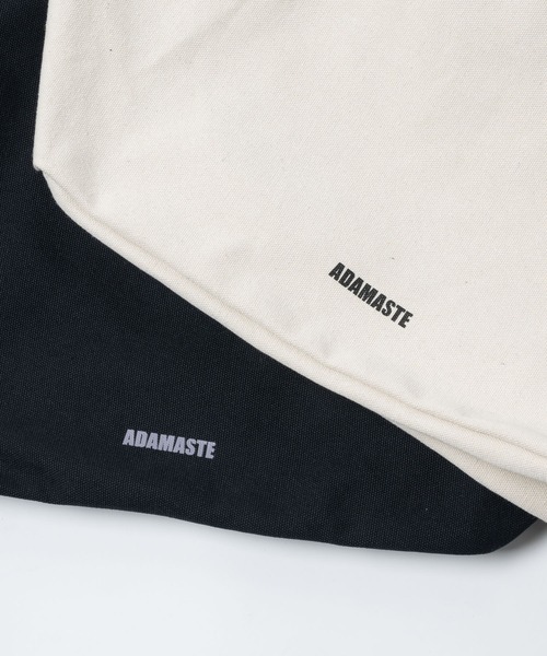 ADAMASTE（アダマスト）の「ビッグキャンバスショルダーバッグ/ニュースペーパーバッグ（ショルダーバッグ・メンズ・ブラック/アイボリー・FREE）」の19枚目の写真