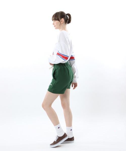 Champion(チャンピオン)の「【Champion/チャンピオン】レディース スウェットショーツ(スウェットパンツ・レディース・ダークグリーン/ヘザーグレー/ベージュ/チャコール・LARGE/MEDIUM)」の15枚目の写真