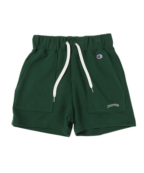 Champion(チャンピオン)の「【Champion/チャンピオン】レディース スウェットショーツ(スウェットパンツ・レディース・ダークグリーン/ヘザーグレー/ベージュ/チャコール・LARGE/MEDIUM)」の5枚目の写真