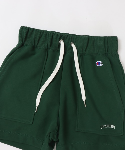 Champion(チャンピオン)の「【Champion/チャンピオン】レディース スウェットショーツ(スウェットパンツ・レディース・ダークグリーン/ヘザーグレー/ベージュ/チャコール・LARGE/MEDIUM)」の7枚目の写真