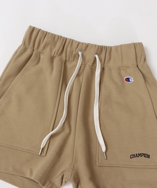 Champion(チャンピオン)の「【Champion/チャンピオン】レディース スウェットショーツ(スウェットパンツ・レディース・ダークグリーン/ヘザーグレー/ベージュ/チャコール・LARGE/MEDIUM)」の19枚目の写真