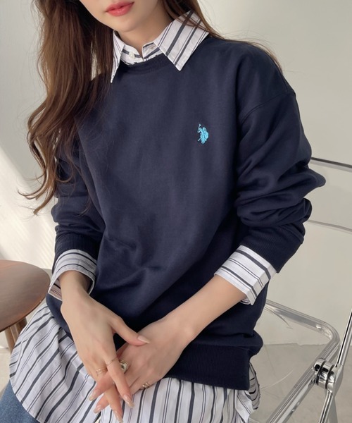セール】U.S. POLO ASSN./ユーエスポロアッスン クルーネックオーバー